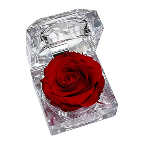 Rose Jewelry Box Acrylic Storage 1 Piece