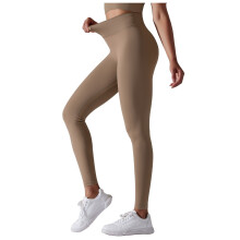 Leggings Aclaíochta do Mhná le Rialú Bolg Ard-Choim Donn, L