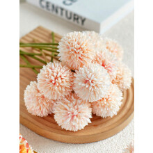 Lot de 8 boules de chrysanthèmes artificiels pour mariage, décoration intérieure, bureau et cadeau de Saint-Valentin – Compatibles avec les