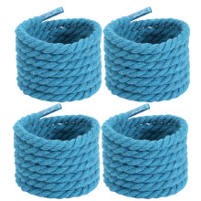 2 Pairs Thickened Rope Round Shoelaces 120cm Length Color Shoe Strings For Sneakers and Boot Laces Replacement