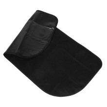 Tapis de cheminée ignifugé noir (1 pièce)