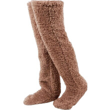 Gåsduns knästrumpor kvinnor vinter mysig hög lårrörsocka