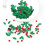 Confete de Natal Verde e Vermelho, Plástico, 60g 1