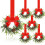 Mini-Weihnachtskränze mit Schleifen, 6er-Pack 1