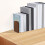 2Pcs Solid Wood Bookends for Shelves Elegant Minimalist Design 2