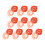 100Pcs Smoke Detector Dust Covers Fire Alarm Cover 7