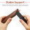 2Pcs Solid Wood Bookends for Shelves Elegant Minimalist Design 3