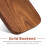 2Pcs Solid Wood Bookends for Shelves Elegant Minimalist Design 5