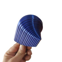 1PC darkblue 8CM 3D printed carrot tower stress relief, prank gift for friends, birthday present.