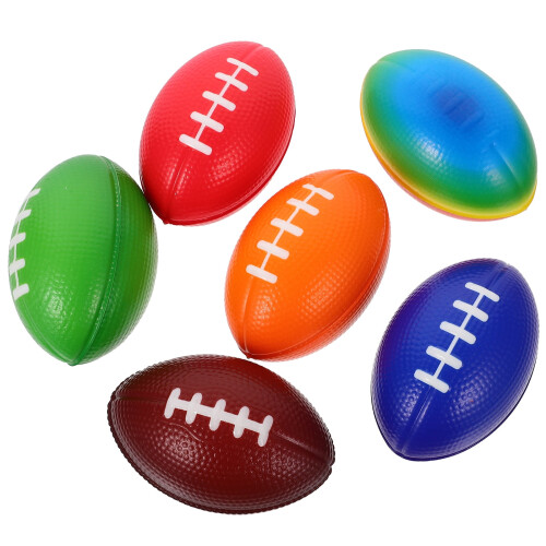 6er-Pack Mini-Rugby-Fußball-Ornamente (PU)