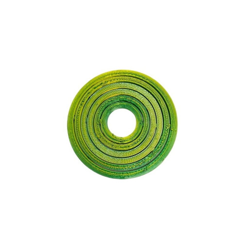 1PC Yellow Green 5.7CM 3D ring fingertip spinner: creative, personalized, and portable.