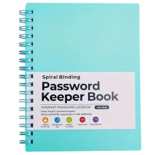 Wachtwoordenboek met alfabetische tabbladen Praktisch wachtwoordenboekje met spiraalbinding Wachtwoordennotitieboekje voor website-inloggegevens