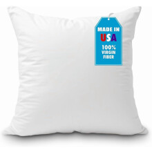 Coussin décoratif 45 x 45 cm, hypoallergénique, fabriqué aux États-Unis - Coussin décoratif pour canapé ou lit