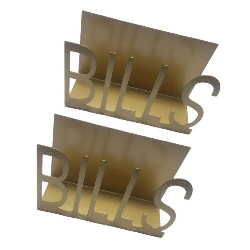 Sturdy Iron Desktop Mail Organizers for Letter and Documents Trendy Holder