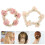 Chouchous à cheveux avec motif de rose (2 pièces) 1