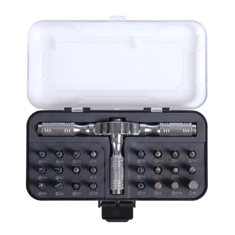 24-In-1 Ratchet Screwdriver Set With S2 Steel Bits, Magnetic & Flexible Shaft Â Compatible With Furniture, Electronics & Bike Repair 9329345362392