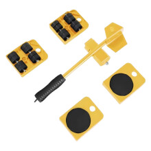 Upgraded Furniture Sliders 2026 – Adjustable Height Lifter with 4 Wheels & Lever, Heavy-Duty for Sofas, Fridges, Compatible with Home Moving