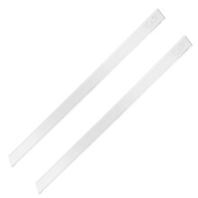 Minkissy 2Pcs Acrylic Dough Rolling Strips for Accurate Baking Thickness and Pastry Smoothing