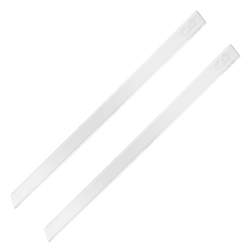 Minkissy 2Pcs Acrylic Dough Rolling Strips for Accurate Baking Thickness and Pastry Smoothing