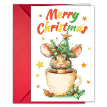 Conjunto de 10 cartões de Natal com envelopes