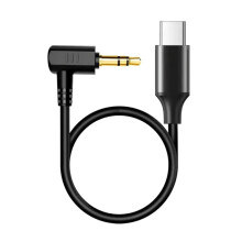 Audional Cable Quality Sound Transmission Cord Wire for Action 2 3 4 Camera, Type-C to 3.5mm Wire for Rode Microphones