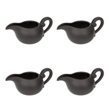4St Keramische Melkkan Koffie Kleur Voor Dressings En