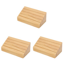 3Pièces Porte-Cartes En Bois Beige À 4 Niveaux Pour Jeux De Cartes