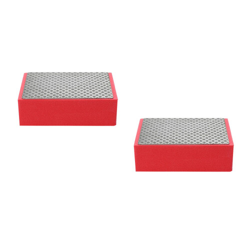 2Pièces Outil De Main Durable En Éponge Élastique Rouge