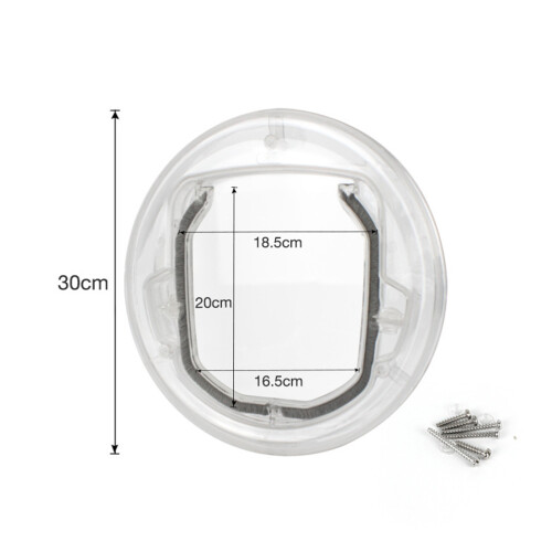 Cat Door Pet Cat Entry Exit Door Cat Hole White 1