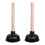 2Pièces Siphon Déboucheur En Caoutchouc Noir Pour Lavabo 1