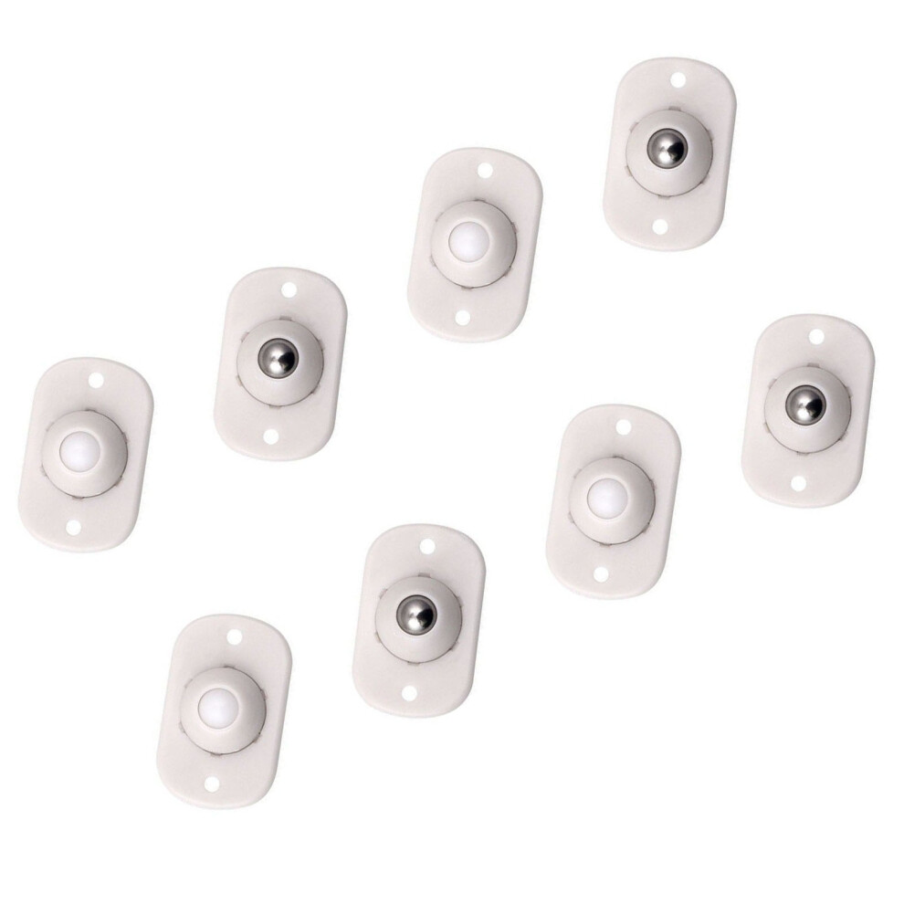 8Pcs Self Adhesive Mini Caster Wheels For Desk Chair Cabinets 7631387576067