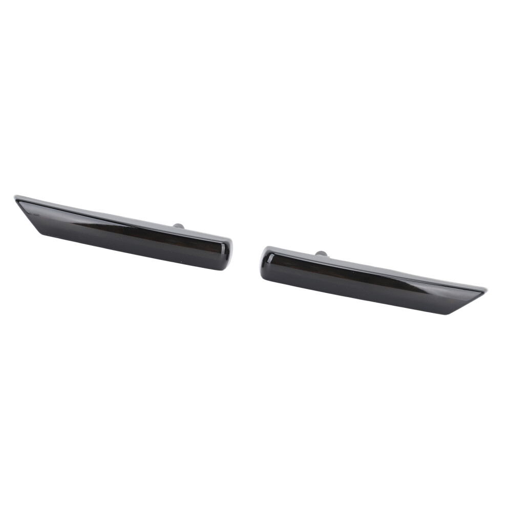 Pair Side Vent Grille With Flowing Lights For Freelander 2 Lr2 2007-2014 Black 5061389597562