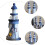 1Pc Navy Wooden Lighthouse Mini Nautical Decor for Home Office Table 10