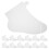 100Pcs Clear Plastic Foot Covers Disposable Moisturizing Socks Liners 9