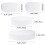 4Pcs White Foam Cake Dummies Reusable DIY Wedding Decor Models 3