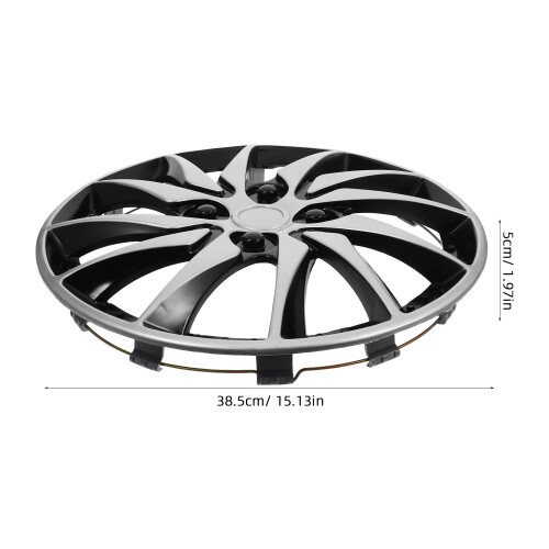 Plastic Wheel Hub Cover For Improved Design Black 1pcs 2