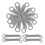 Worgeous Rocker Rods For Electric Fan Components Iron 10pcs Silver 3