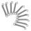 Worgeous Rocker Rods For Electric Fan Components Iron 10pcs Silver 6