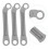 Worgeous Rocker Rods For Electric Fan Components Iron 10pcs Silver 9
