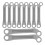 Worgeous Rocker Rods For Electric Fan Components Iron 10pcs Silver 10