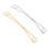 2Pièces Clips Cardigan En Cuivre Argenté Accessoire Mode 9