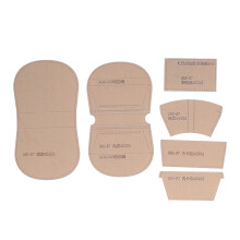Acrylic Leather Pattern Template Transparent Design Accurate Cutting Leather Patterns High Transparency Sturdy Acrylic Material Fixed Spacing