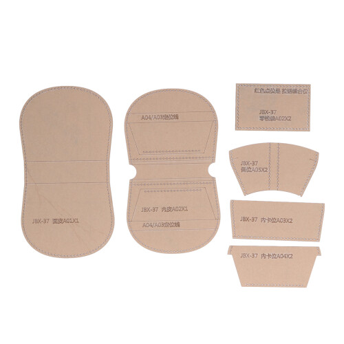 Acrylic Leather Pattern Template Transparent Design Accurate Cutting Leather Patterns High Transparency Sturdy Acrylic Material Fixed Spacing