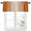 Κρεμαστό βερνίκι Ombre Burnt Orange 60x18 ιντσών, με τσέπη για κουρτινόξυλα, φιλτράρισμα 1
