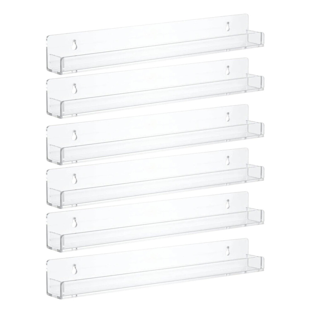 Polish Rack Wall Mount Shelf, Acrylic Polish Display Rack Acrylic Floating Wall Shelf 9551475174358