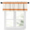 Κουρτινόξυλο Farmhouse Orange Stripe 42x12in, Θήκη για Ράβδο, Φιλτράρισμα Φωτός – Συμβατό με 1