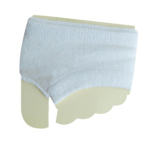 Calzini a mezza punta aperti, accessori leggeri e morbidi per l'avampiede, ideali per sandali e zoccoli, colore bianco.