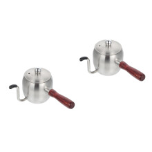 2St Zilveren Koffiepot Met Lange Tuit Rvs Stevig Handvat Thuis