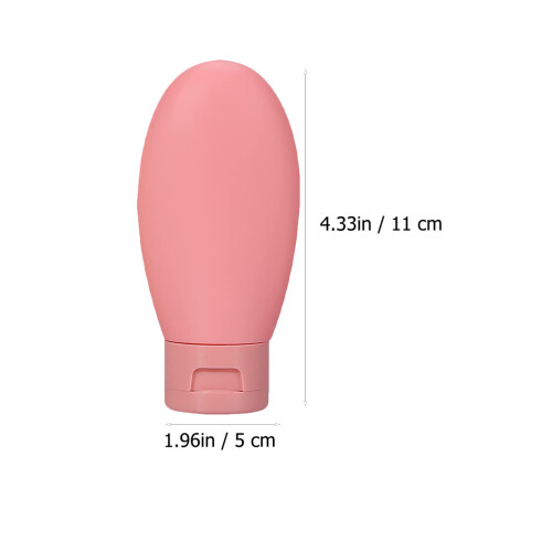 3pcs leak proof refillable cosmetic containers 60ml shampoo bottles 1