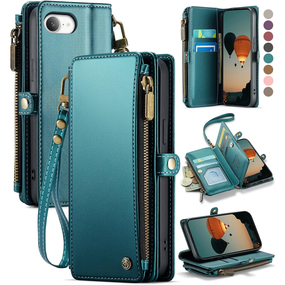 16E Case Wallet Pu Leather Rfid Blocking Green 913211478516